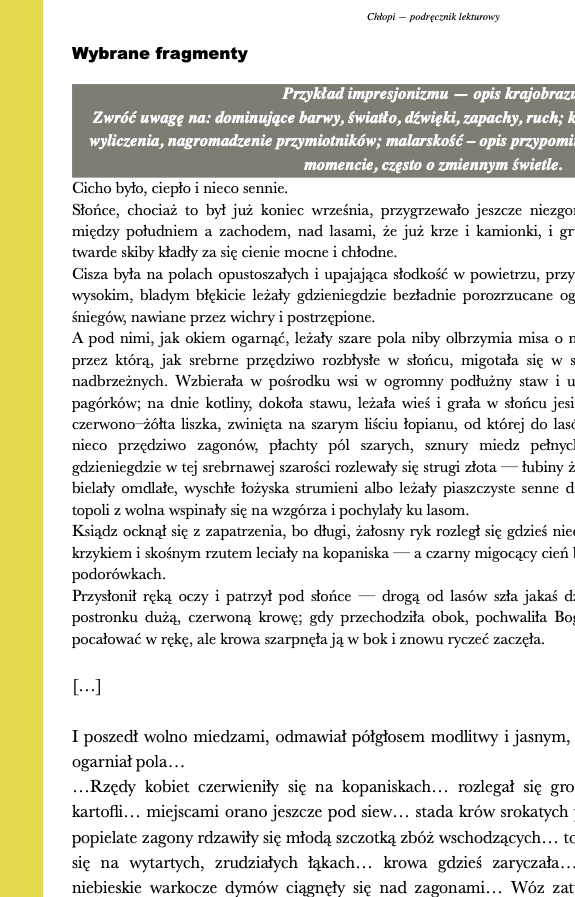 Chłopi - streszczenie i opracowanie - obrazek 3