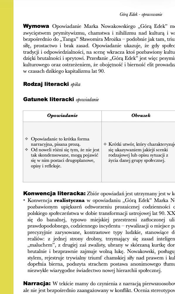 Górą Edek - streszczenie i opracowanie - obrazek 2