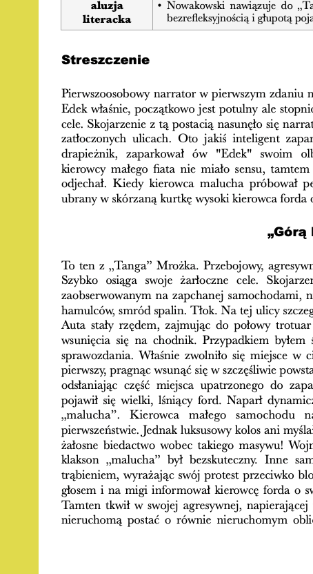 Górą Edek - streszczenie i opracowanie - obrazek 3