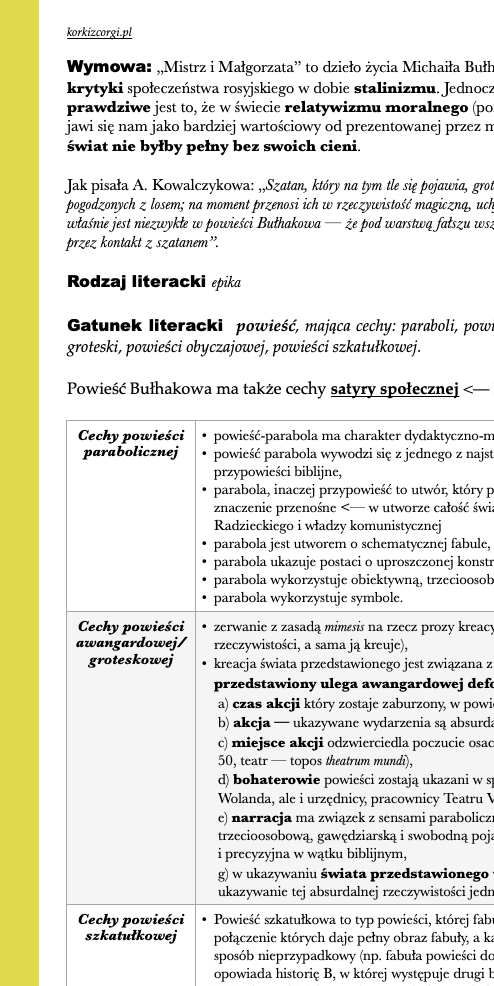 Mistrz i Małgorzata - streszczenie i opracowanie - obrazek 2