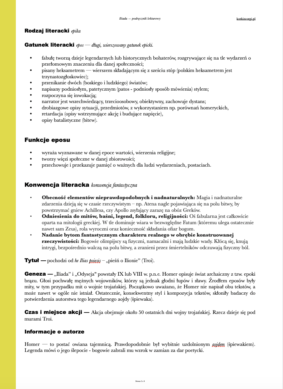 Iliada - streszczenie i opracowanie - obrazek 3