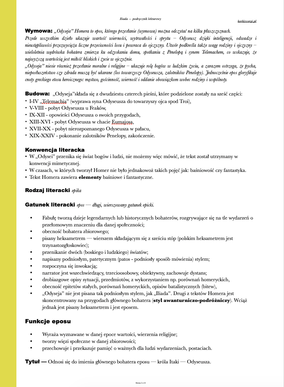 Odyseja - streszczenie i opracowanie - obrazek 2