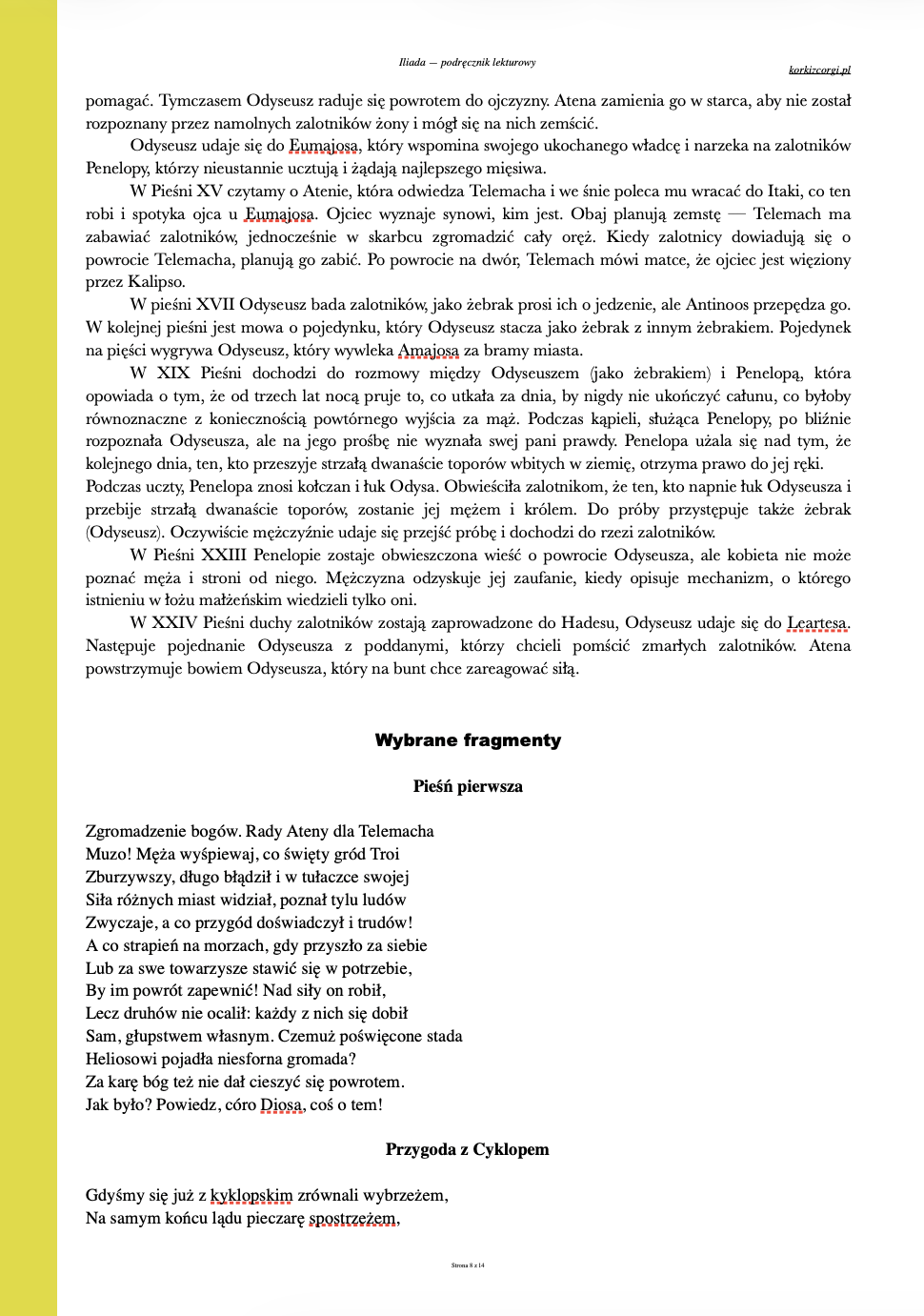 Odyseja - streszczenie i opracowanie - obrazek 3