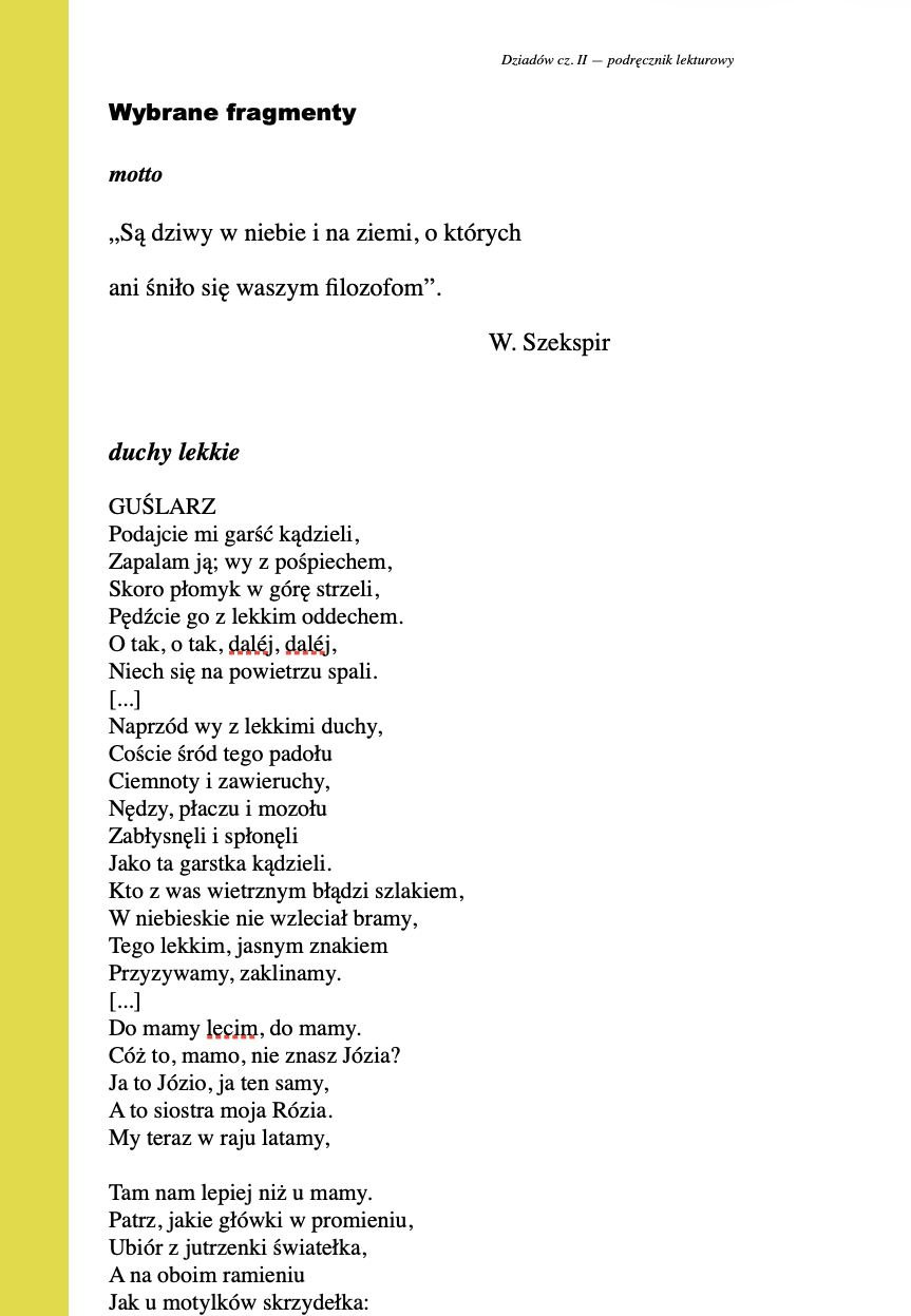 Dziady cz. II - streszczenie i opracowanie - obrazek 3