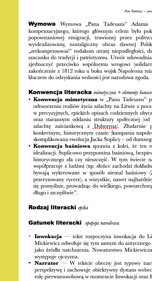 Pan Tadeusz - streszczenie i opracowanie - obrazek 2