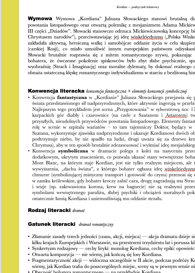 Kordian - streszczenie i opracowanie - obrazek 2