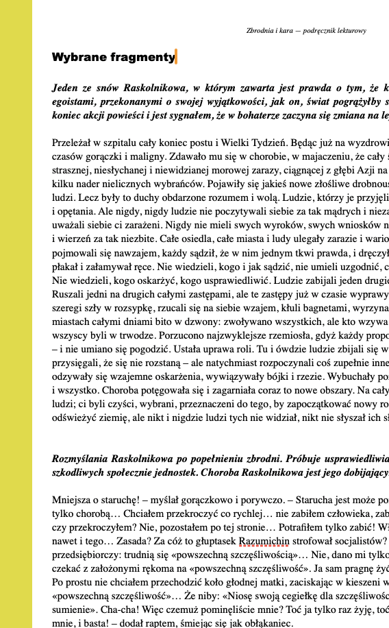 Zbrodnia i kara - streszczenie i opracowanie - obrazek 3
