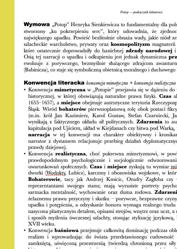 Potop - streszczenie i opracowanie - obrazek 2