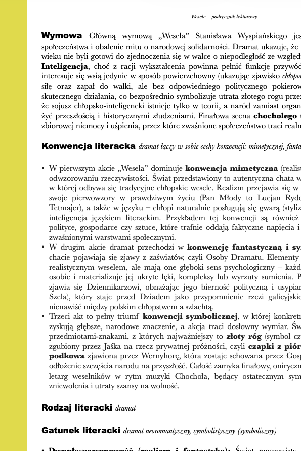 Wesele - streszczenie i opracowanie - obrazek 2
