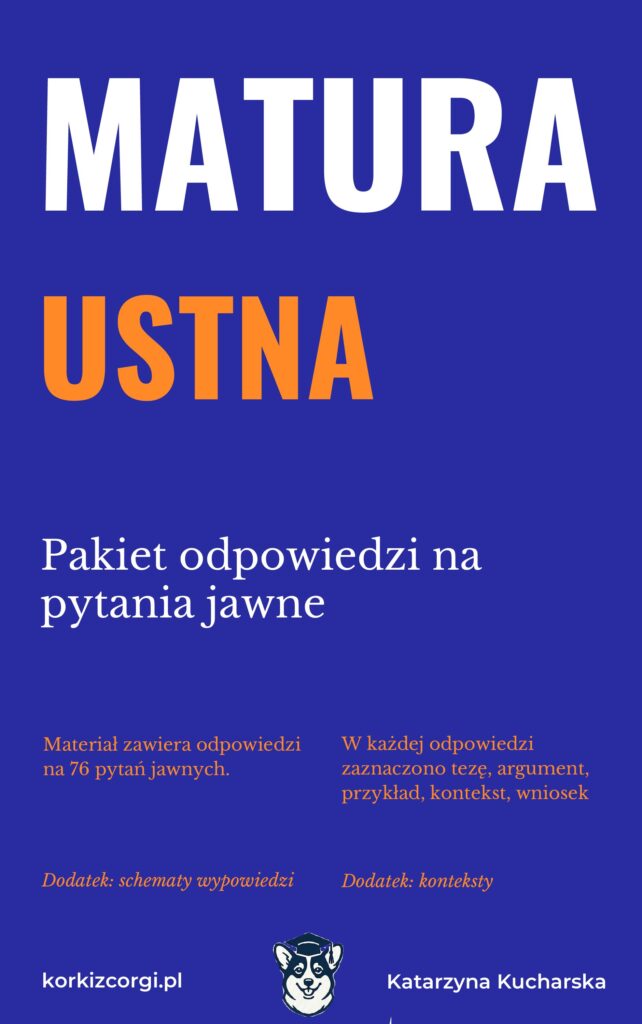 Pakiet odpowiedzi na pytania jawne do matury ustnej z języka polskiego